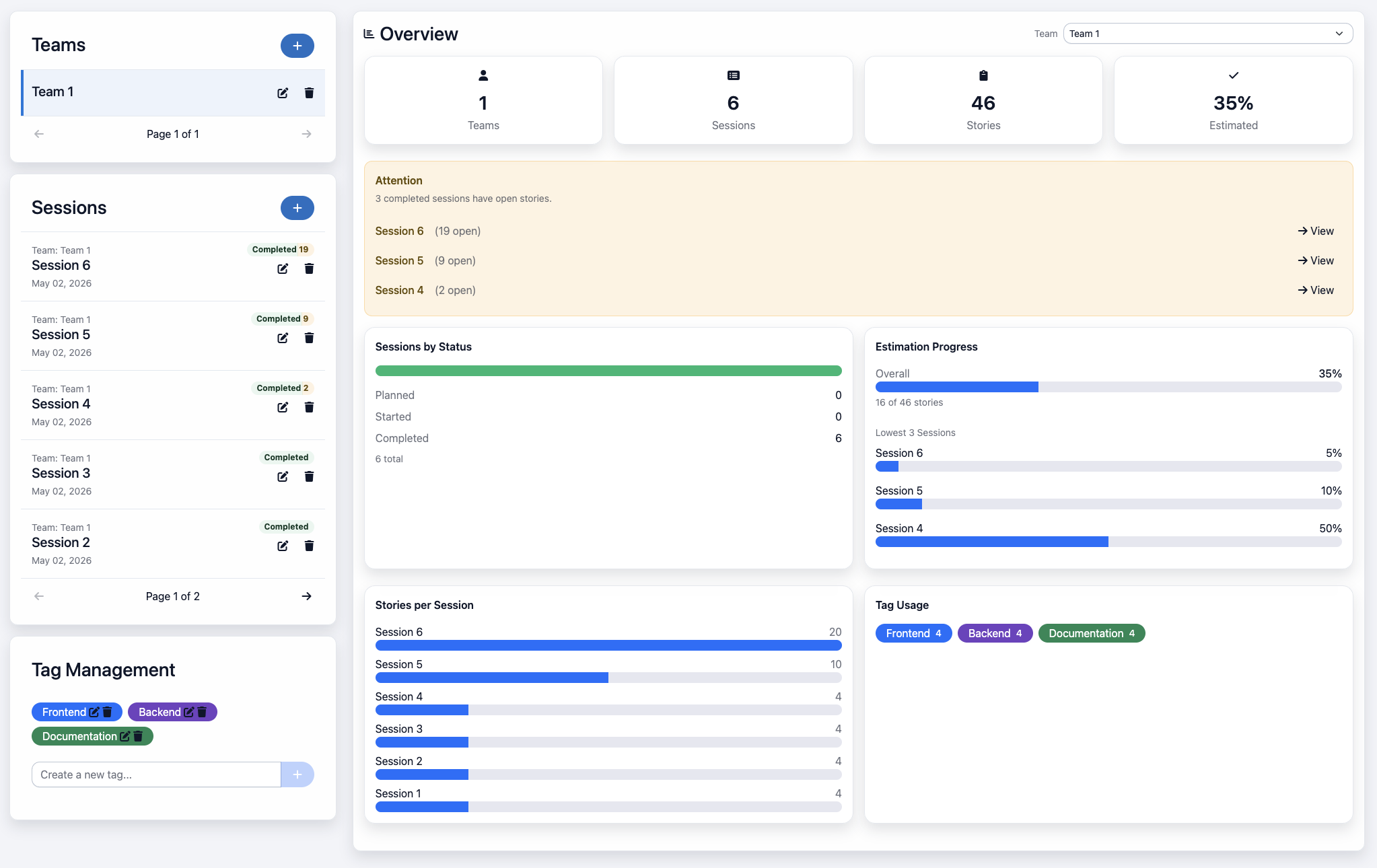 Consonus overview dashboard